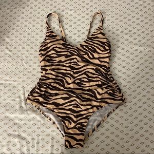 Striped One-Piece Swimsuit